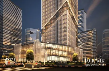 Office Space - Studio - 1 Bathroom for sale in Taj Tower - Central Business District - New Capital City - Cairo