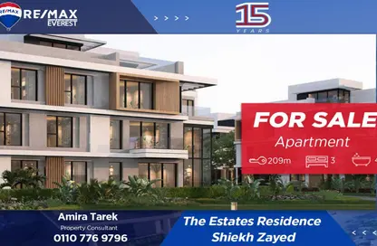 Apartment - 3 Bedrooms - 4 Bathrooms for sale in Vye Sodic - New Zayed City - Sheikh Zayed City - Giza
