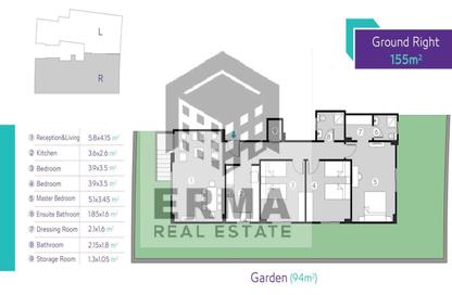 Apartment - 3 Bedrooms - 2 Bathrooms for sale in North Rehab - New Cairo City - Cairo