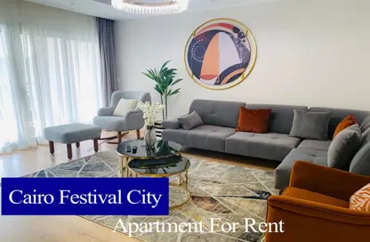 Apartment - 3 Bedrooms - 3 Bathrooms for rent in Cairo Festival City - North Investors Area - New Cairo City - Cairo