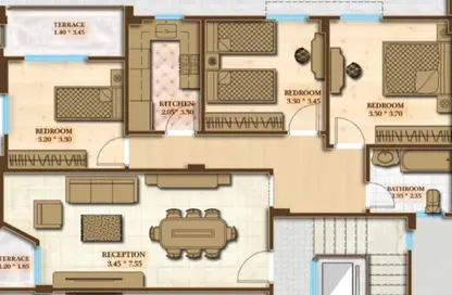 Apartment - 3 Bedrooms - 1 Bathroom for sale in The 5th Settlement - New Cairo City - Cairo