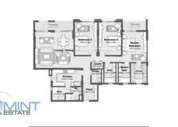 Apartment - 3 bedrooms - 2 bathrooms for للبيع in The Fourteen Golf Residences - Uptown Cairo - Mokattam - Cairo