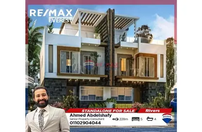 Villa - 5 Bedrooms - 4 Bathrooms for sale in Rivers - New Zayed City - Sheikh Zayed City - Giza