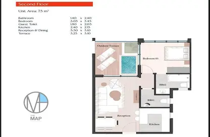 Chalet - 1 Bedroom - 2 Bathrooms for sale in Murano Wadi Degla - Al Ain Al Sokhna - Suez
