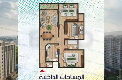 شقة - 3 غرف نوم - 2 حمامات للبيع في البوابة الثالثة - منقرع - حدائق الاهرام - الجيزة