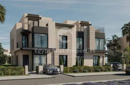 Twin House - 3 Bedrooms - 3 Bathrooms for sale in Patio Al Zahraa - Sheikh Zayed Compounds - Sheikh Zayed City - Giza