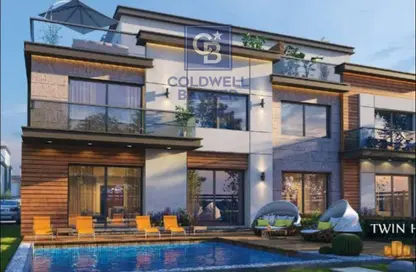 Twin House - 5 Bedrooms - 6 Bathrooms for sale in Azzar - 5th Settlement Compounds - The 5th Settlement - New Cairo City - Cairo