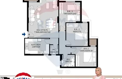 Apartment - 3 Bedrooms - 1 Bathroom for sale in Alex West - Alexandria Compounds - Alexandria