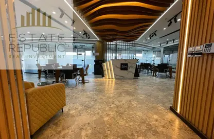 Office Space - Studio - 3 Bathrooms for rent in North Plus Mall - North Teseen St. - The 5th Settlement - New Cairo City - Cairo