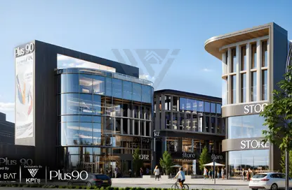 Retail - Studio - 1 Bathroom for sale in Plus 90 Mall - North Teseen St. - The 5th Settlement - New Cairo City - Cairo