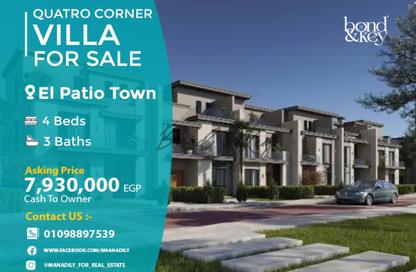 Villa - 4 Bedrooms - 3 Bathrooms for sale in El Patio Town - 5th Settlement Compounds - The 5th Settlement - New Cairo City - Cairo