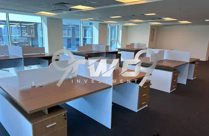 Office Space - Studio - 2 Bathrooms for rent in Bank Center Street - South Teseen St. - The 5th Settlement - New Cairo City - Cairo