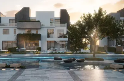 Twin House - 5 Bedrooms - 6 Bathrooms for sale in Rivers - New Zayed City - Sheikh Zayed City - Giza