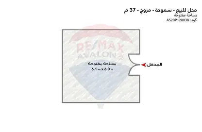 محل تجاري - استوديو - 1 حمام للبيع في ايفوري مروج - سموحة - حي شرق - الاسكندرية
