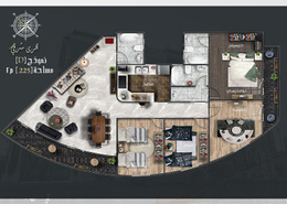 شقة - 3 غرف نوم - 3 حمامات for للبيع in شارع الكورنيش - دمياط الجديدة - محافظة دمياط