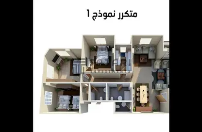 شقة - 3 غرف نوم - 3 حمامات للبيع في Ard Gameyet Al Mostasmereen - حدائق اكتوبر - مدينة 6 أكتوبر - الجيزة