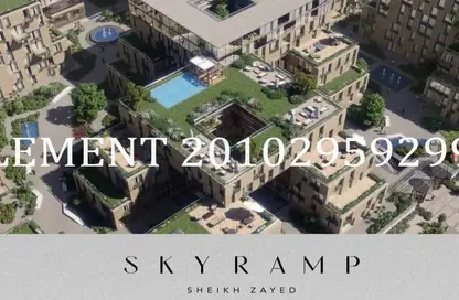 شقة - غرفة نوم - 2 حمامات للبيع في سكاي رامب - الشيخ زايد - الجيزة