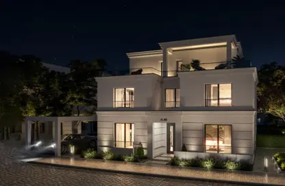 Twin House - 5 Bedrooms - 5 Bathrooms for sale in Karmell - New Zayed City - Sheikh Zayed City - Giza