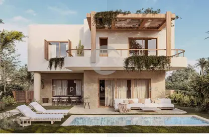 Villa - 4 Bedrooms - 5 Bathrooms for sale in Ramla Lakeside - Qesm Ad Dabaah - North Coast