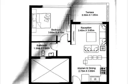 Chalet - 1 Bedroom - 1 Bathroom for sale in Seashore - Ras Al Hekma - North Coast