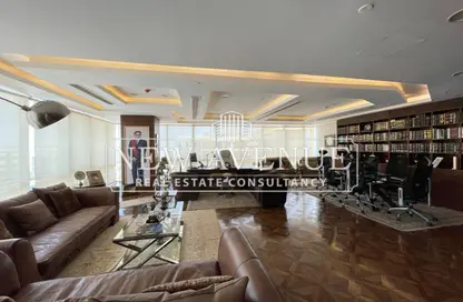 Office Space - Studio - 2 Bathrooms for sale in Bank Center Street - South Teseen St. - The 5th Settlement - New Cairo City - Cairo
