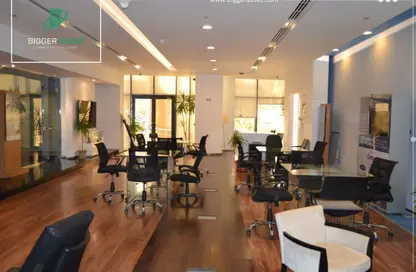 Office Space - Studio - 4 Bathrooms for rent in Bank Center Street - South Teseen St. - The 5th Settlement - New Cairo City - Cairo