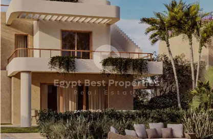 Chalet - 2 Bedrooms - 2 Bathrooms for sale in Ramla Lakeside - Qesm Ad Dabaah - North Coast