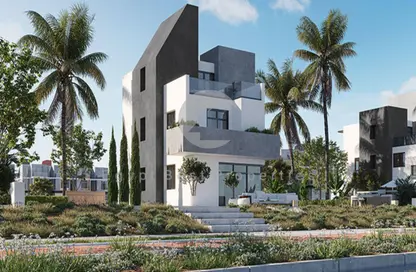 Twin House - 3 Bedrooms - 3 Bathrooms for sale in Rivers - New Zayed City - Sheikh Zayed City - Giza