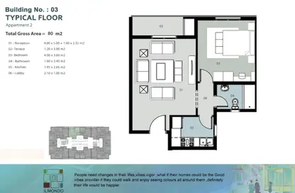 Apartment - 1 Bedroom - 1 Bathroom for sale in il Mondo - New Capital Compounds - New Capital City - Cairo