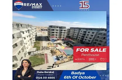 Penthouse - 2 Bedrooms - 1 Bathroom for sale in Badya Palm Hills - 6 October Compounds - 6 October City - Giza