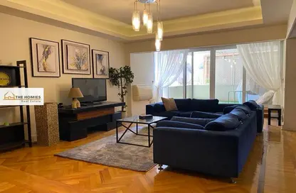 Apartment - 3 Bedrooms - 2 Bathrooms for rent in Taha Hussein St. - Zamalek - Cairo