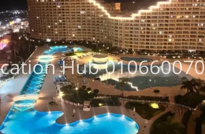 Chalet - 2 Bedrooms - 2 Bathrooms for rent in Pyramids - Porto Sokhna - Al Ain Al Sokhna - Suez