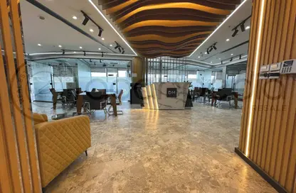 Office Space - Studio - 4 Bathrooms for rent in The Water Way - North Investors Area - New Cairo City - Cairo