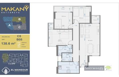 Apartment - 3 Bedrooms - 2 Bathrooms for sale in Makany - El Katameya Compounds - El Katameya - New Cairo City - Cairo