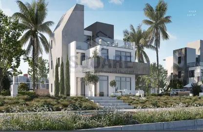 Twin House - 5 Bedrooms - 4 Bathrooms for sale in Rivers - New Zayed City - Sheikh Zayed City - Giza