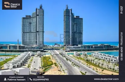Apartment - 2 Bedrooms - 2 Bathrooms for sale in The Gate Towers - New Alamein City - Al Alamein - North Coast