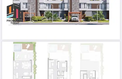 Townhouse - 5 Bedrooms - 4 Bathrooms for sale in Palm Hills October - Cairo Alexandria Desert Road - 6 October City - Giza