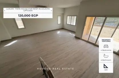 Twin House - 4 Bedrooms - 4 Bathrooms for rent in Celesta Hills - Uptown Cairo - Mokattam - Cairo