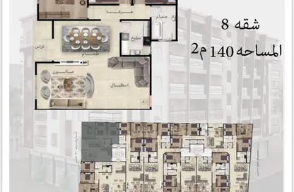 Apartment - 3 Bedrooms - 2 Bathrooms for sale in Gadeela - Al Mansoura - Al Daqahlya