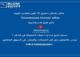 Townhouse - 3 bedrooms - 3 bathrooms for للبيع in Palm Hills - Alexandria Compounds - Alexandria