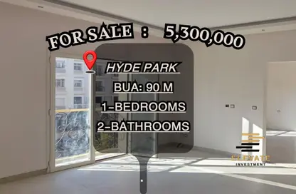 Apartment - Studio - 2 Bathrooms for sale in Hyde Park - New Cairo City - Cairo
