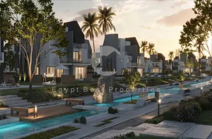 Twin House - 4 Bedrooms - 4 Bathrooms for sale in Rivers - New Zayed City - Sheikh Zayed City - Giza