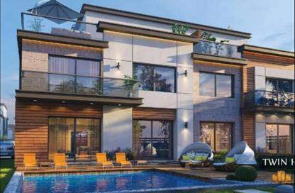 Twin House - 5 Bedrooms - 4 Bathrooms for sale in Azzar - 5th Settlement Compounds - The 5th Settlement - New Cairo City - Cairo