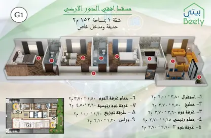 شقة - 3 غرف نوم - 2 حمامات للبيع في بيت الوطن - التجمع الخامس - مدينة القاهرة الجديدة - القاهرة