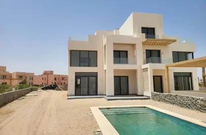 منزل مزدوج - 3 غرف نوم - 4 حمامات للبيع في سوان ليك الجونة - الجونة - الغردقة - محافظة البحر الاحمر