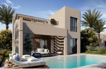 Chalet - 2 Bedrooms - 2 Bathrooms for sale in Makadi Orascom Resort - Makadi - Hurghada - Red Sea
