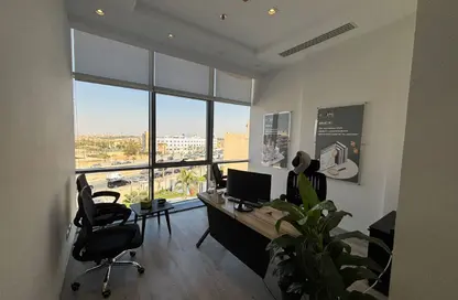 Office Space - Studio - 1 Bathroom for rent in Bank Center Street - South Teseen St. - The 5th Settlement - New Cairo City - Cairo