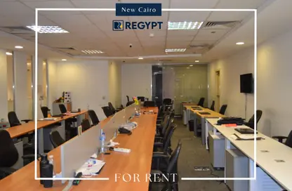 Office Space - Studio - 4 Bathrooms for rent in V90 - North Teseen St. - The 5th Settlement - New Cairo City - Cairo