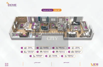 Apartment - 3 Bedrooms - 2 Bathrooms for sale in Bait Alwatan - The 5th Settlement - New Cairo City - Cairo