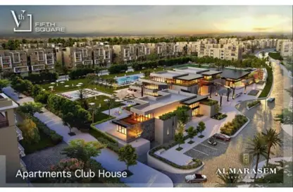 شقة - 3 غرف نوم - 3 حمامات للبيع في مون ريزيدنس - فيفث سكوير - التجمع الخامس - مدينة القاهرة الجديدة - القاهرة